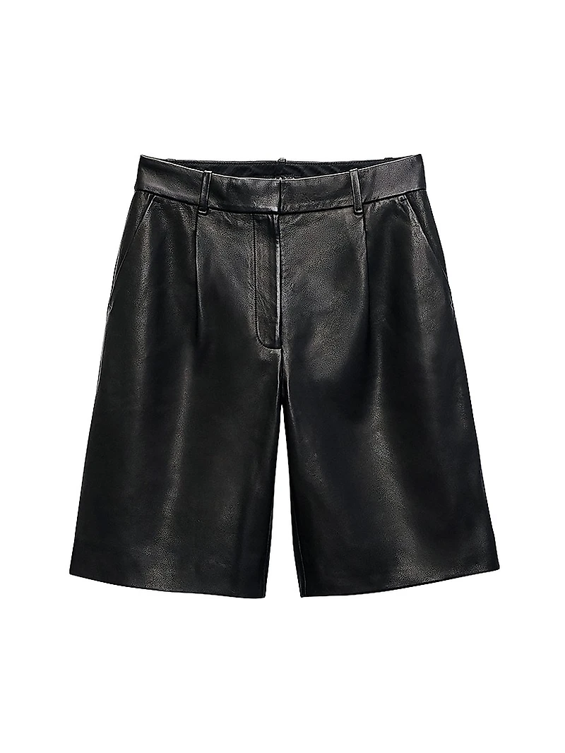 Irina Leather Shorts