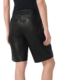 Irina Leather Shorts