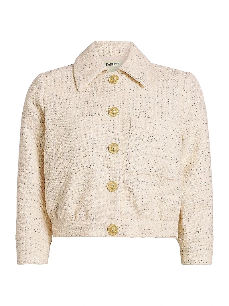 Jia Tweed Crop Jacket