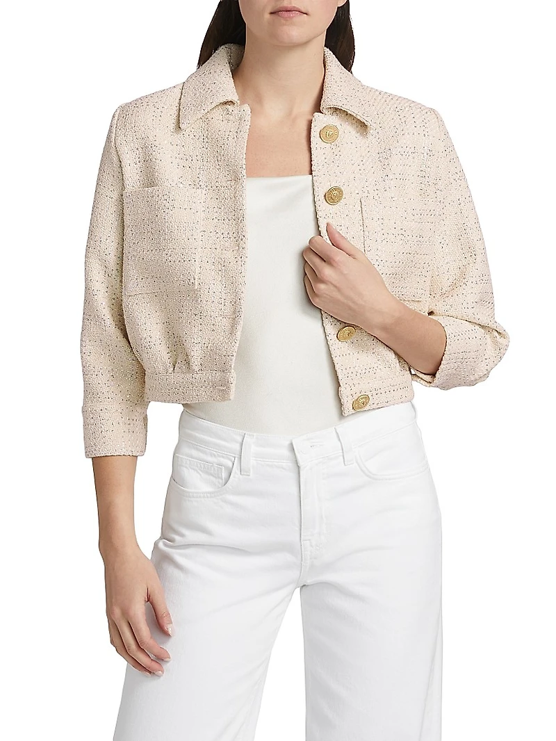 Jia Tweed Crop Jacket