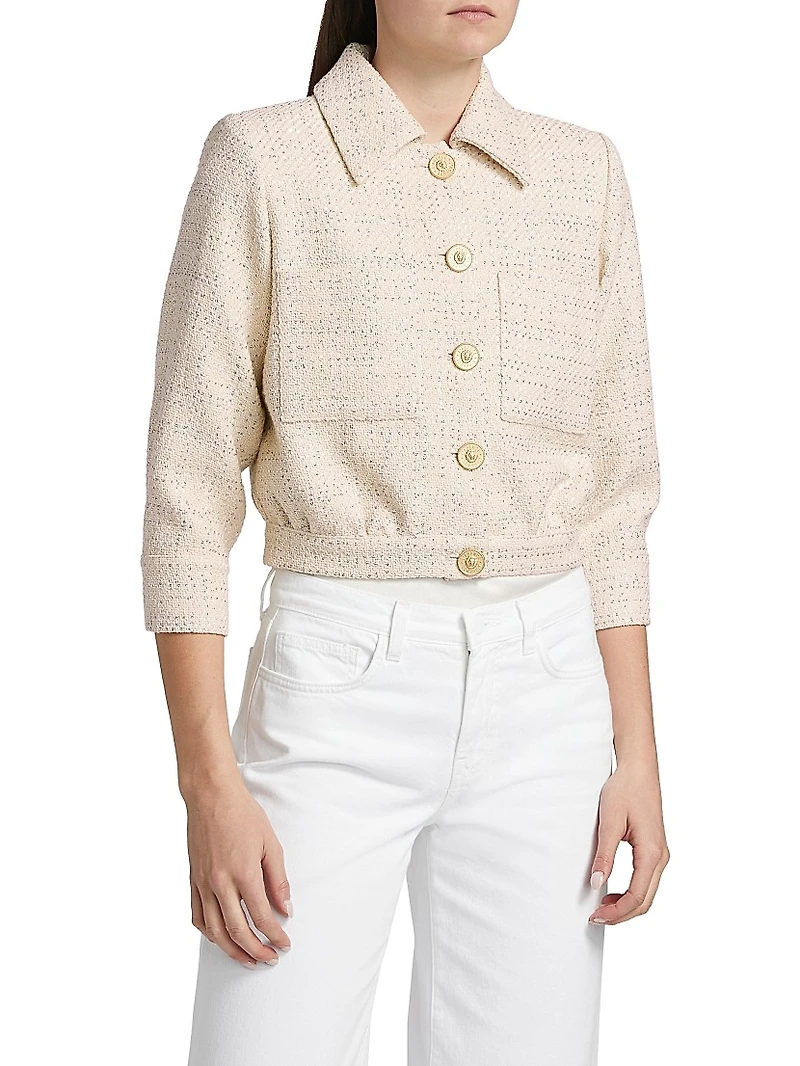 Jia Tweed Crop Jacket