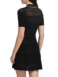 Dakoa Flared Polo Minidress