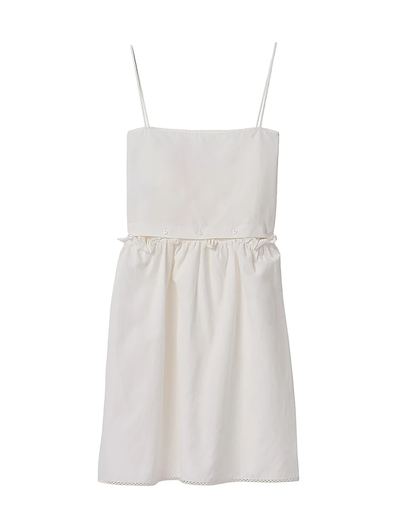 Slubbed Poplin Dress