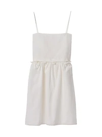 Slubbed Poplin Dress