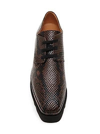 Elyse Snakeskin-Printed Platform Sneakers