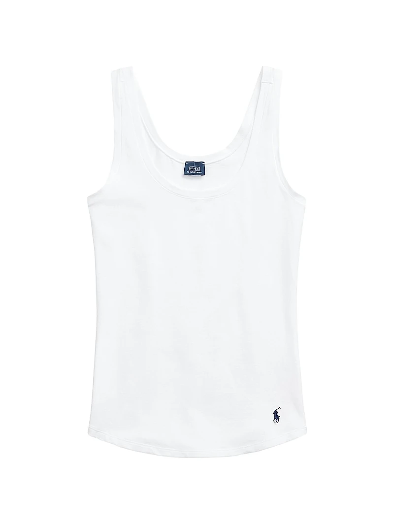 Scoopneck Stretch Cotton Tank
