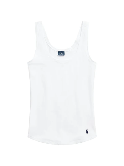 Scoopneck Stretch Cotton Tank