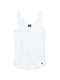 Scoopneck Stretch Cotton Tank