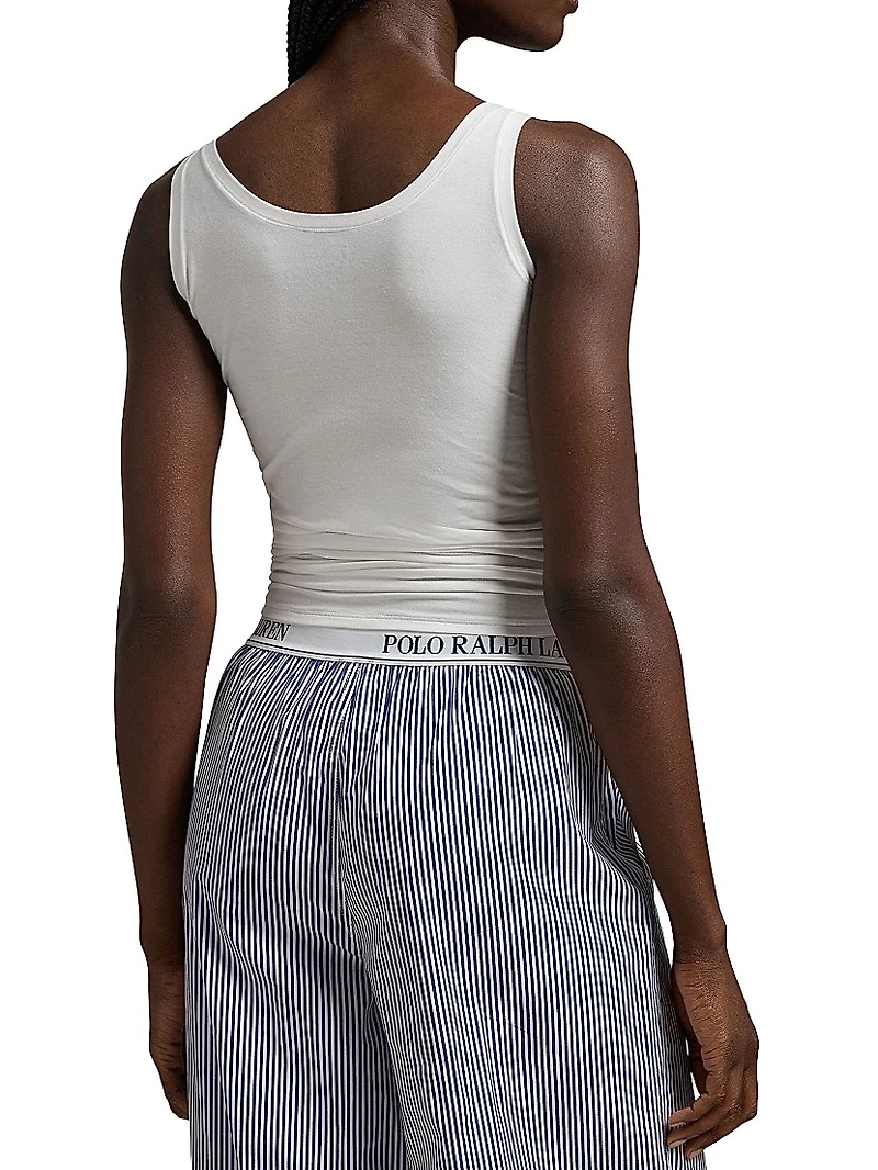 Scoopneck Stretch Cotton Tank