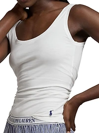 Scoopneck Stretch Cotton Tank