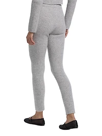 Rib-Knit Cashmere-Silk Pants