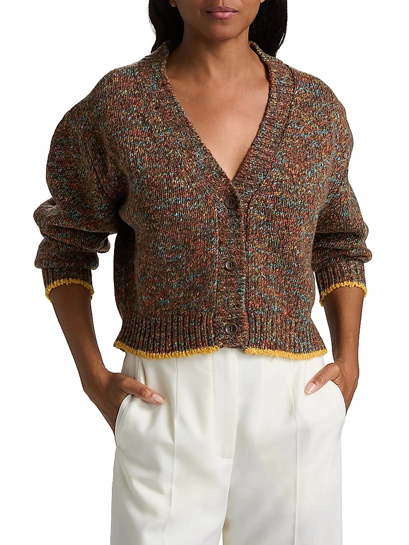 Confetti Wool-Cashmere Cardigan