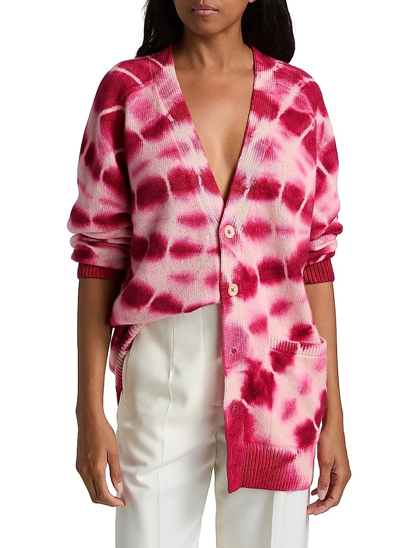 Tie-Dye Relaxed Cardigan