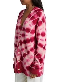 Tie-Dye Relaxed Cardigan