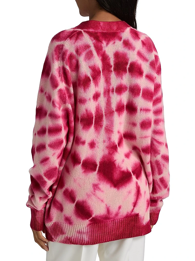 Tie-Dye Relaxed Cardigan