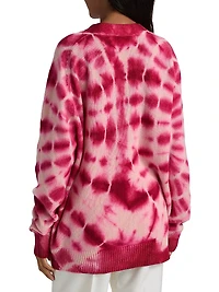 Tie-Dye Relaxed Cardigan