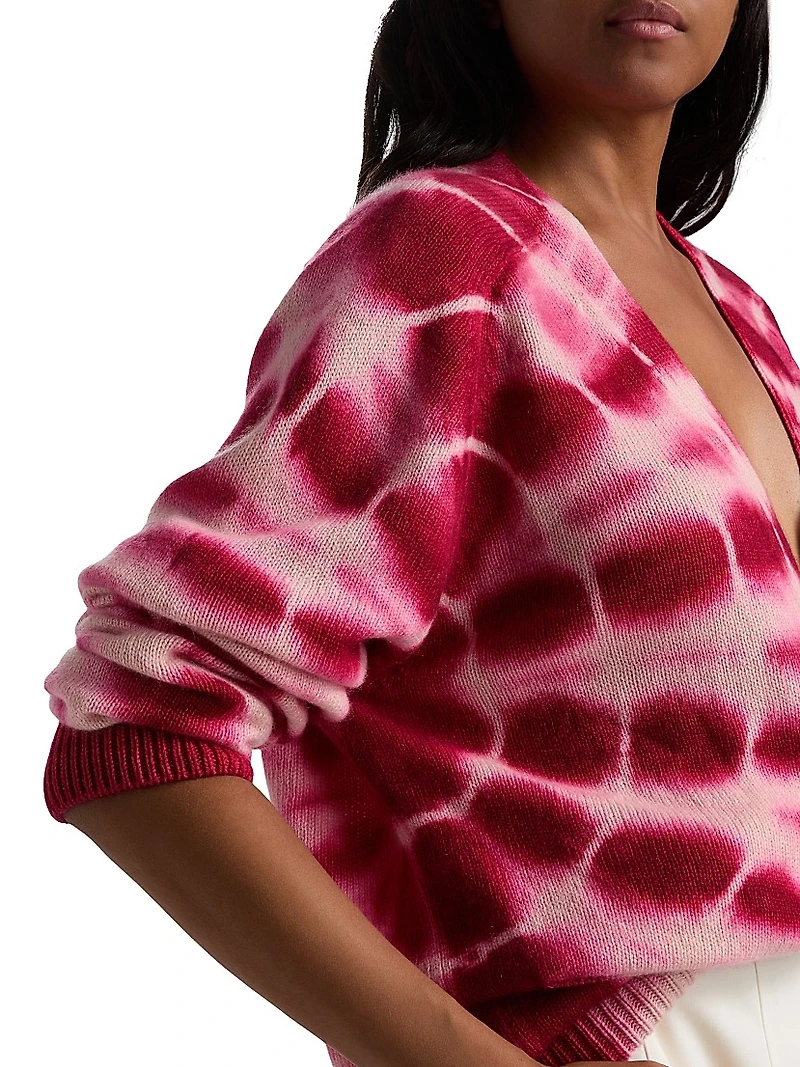 Tie-Dye Relaxed Cardigan
