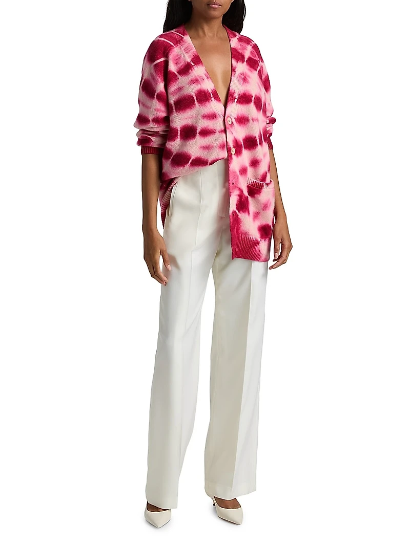 Tie-Dye Relaxed Cardigan