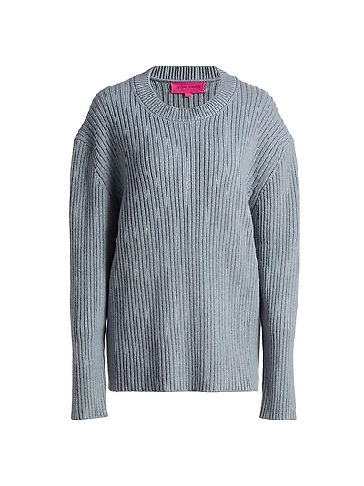 Ribbed Cashmere Crewneck Sweater
