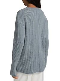 Ribbed Cashmere Crewneck Sweater