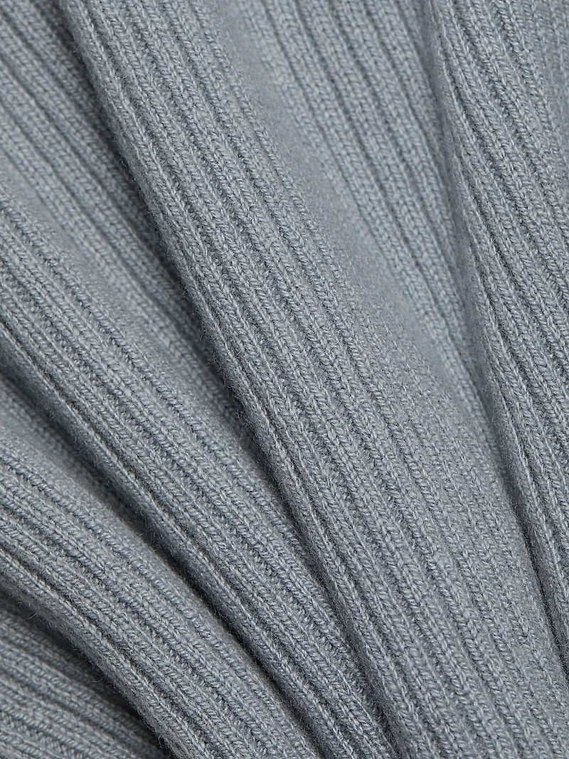Ribbed Cashmere Crewneck Sweater