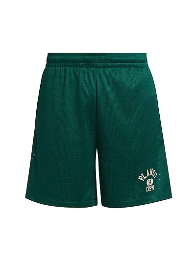 Solid Mesh Basketball Shorts