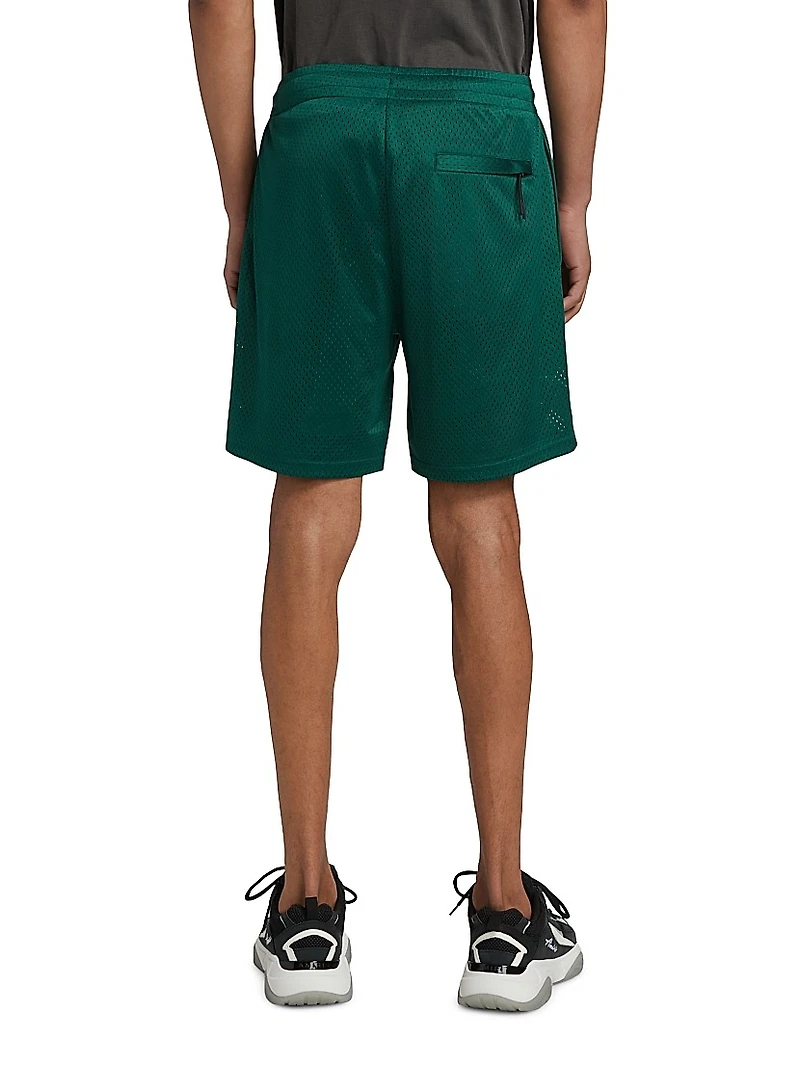 Solid Mesh Basketball Shorts