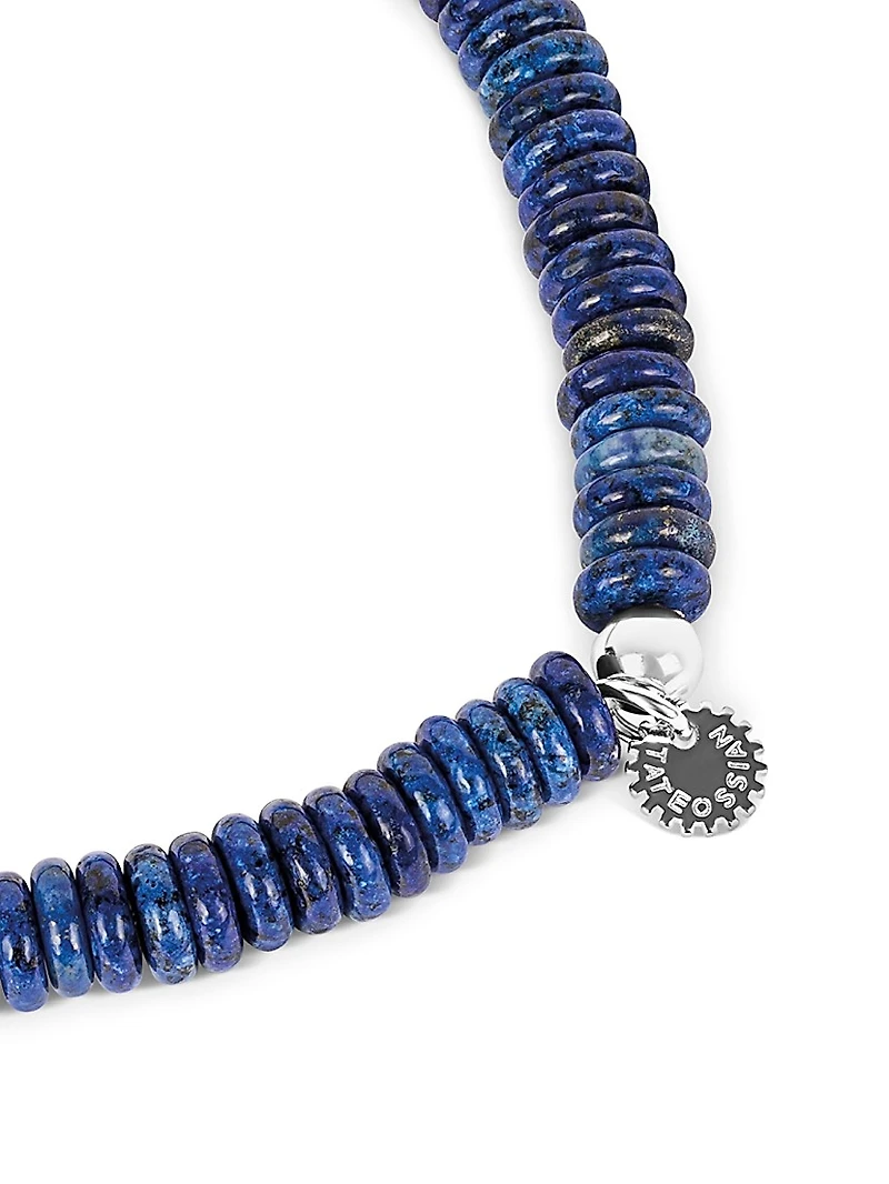 Polished Lapis Disc Bracelet