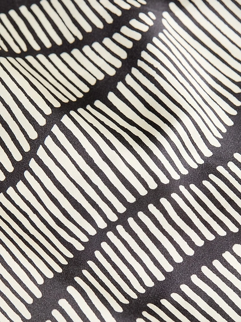 Ivanna Striped Silk Maxi Skirt
