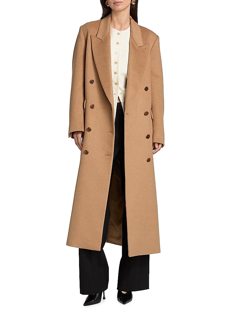 Lilli Camel Hair Double-Breasted Coat
