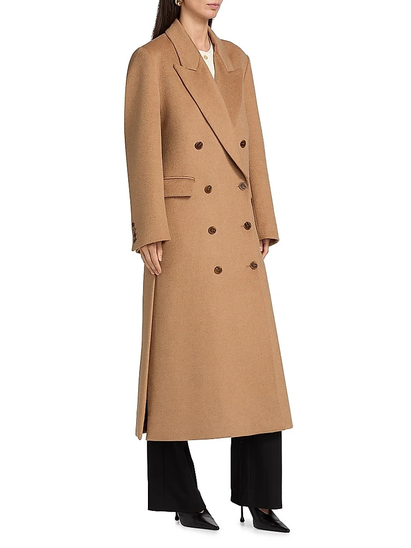 Lilli Camel Hair Double-Breasted Coat