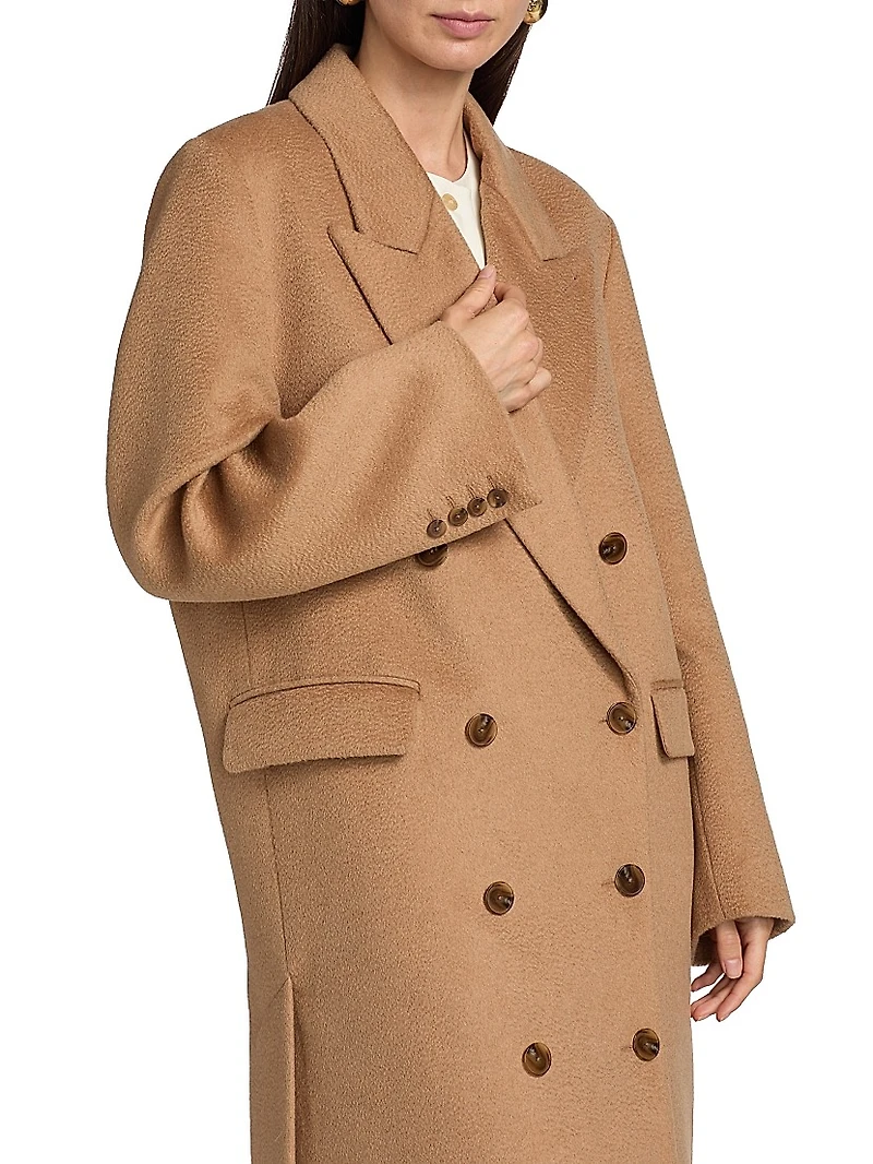 Lilli Camel Hair Double-Breasted Coat