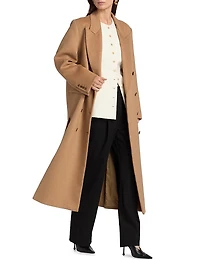 Lilli Camel Hair Double-Breasted Coat