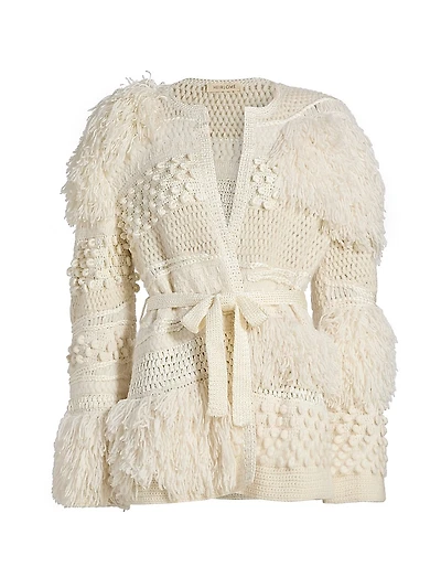 Vida Crochet Silk-Blend Cardigan