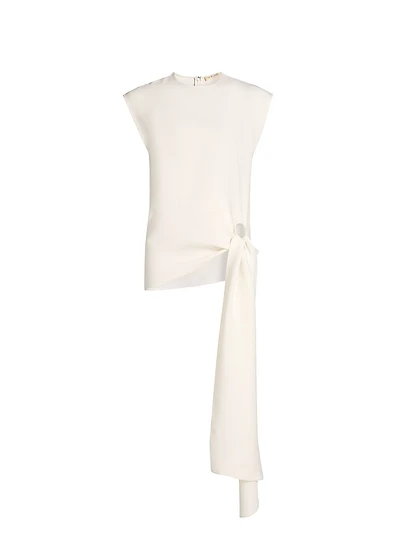 Grace Silk Tie-Sash Top