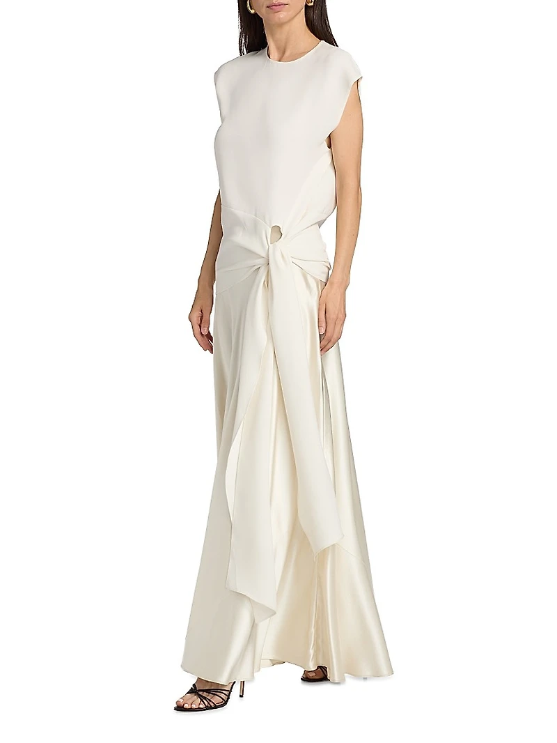 Grace Silk Tie-Sash Top