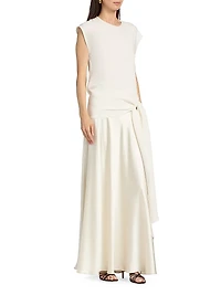 Grace Silk Tie-Sash Top