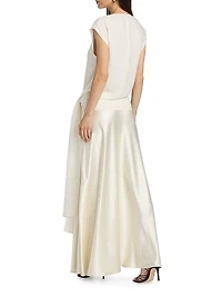 Grace Silk Tie-Sash Top