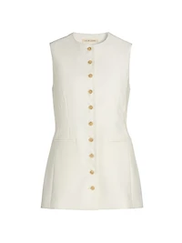 Paulina Sleeveless Wool-Silk Top