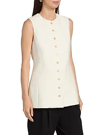 Paulina Sleeveless Wool-Silk Top