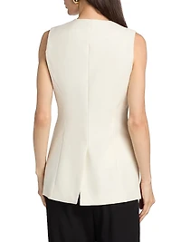 Paulina Sleeveless Wool-Silk Top