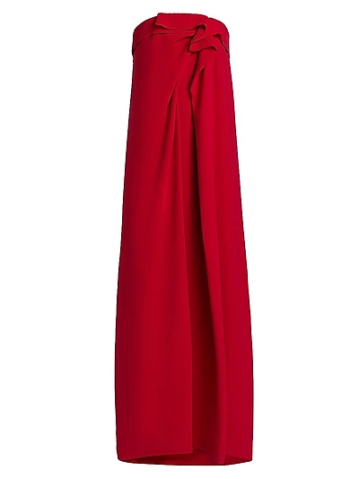 Manuela Silk Strapless Gown