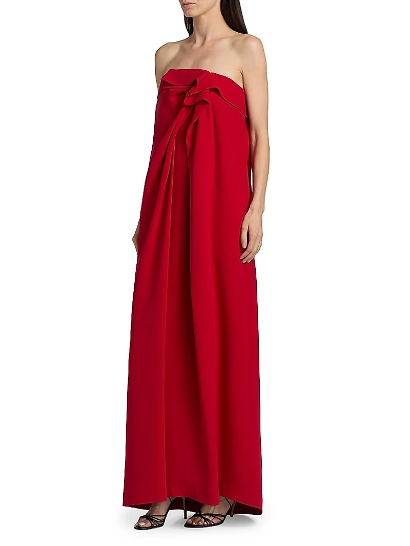 Manuela Silk Strapless Gown
