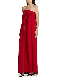 Manuela Silk Strapless Gown