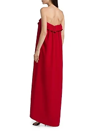 Manuela Silk Strapless Gown