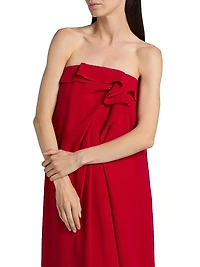 Manuela Silk Strapless Gown