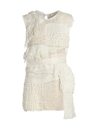 Laia Crochet Silk Top