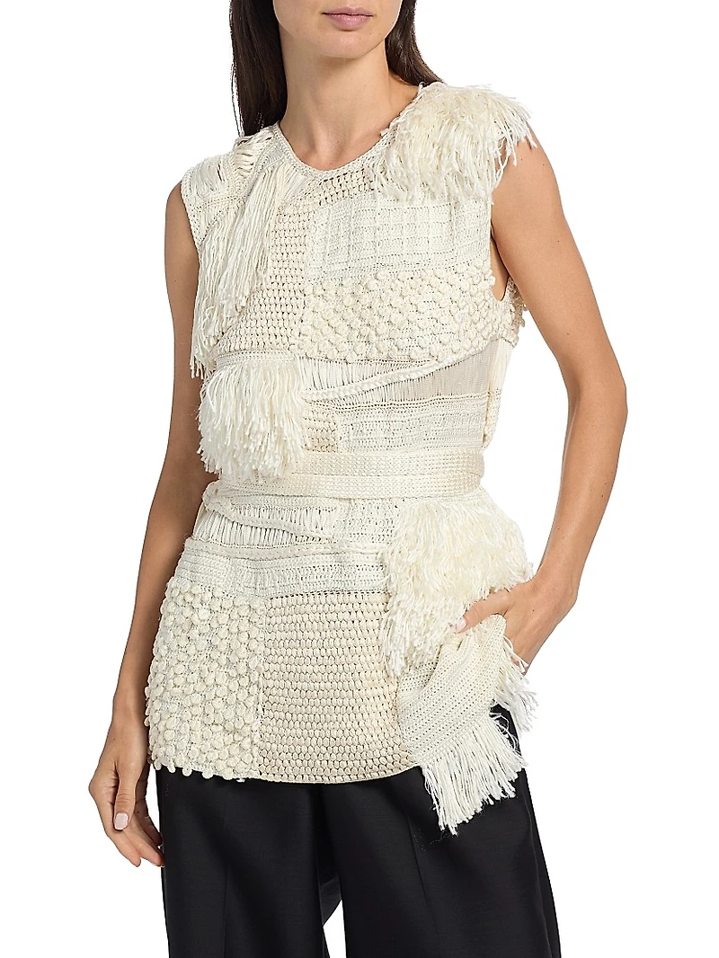 Laia Crochet Silk Top