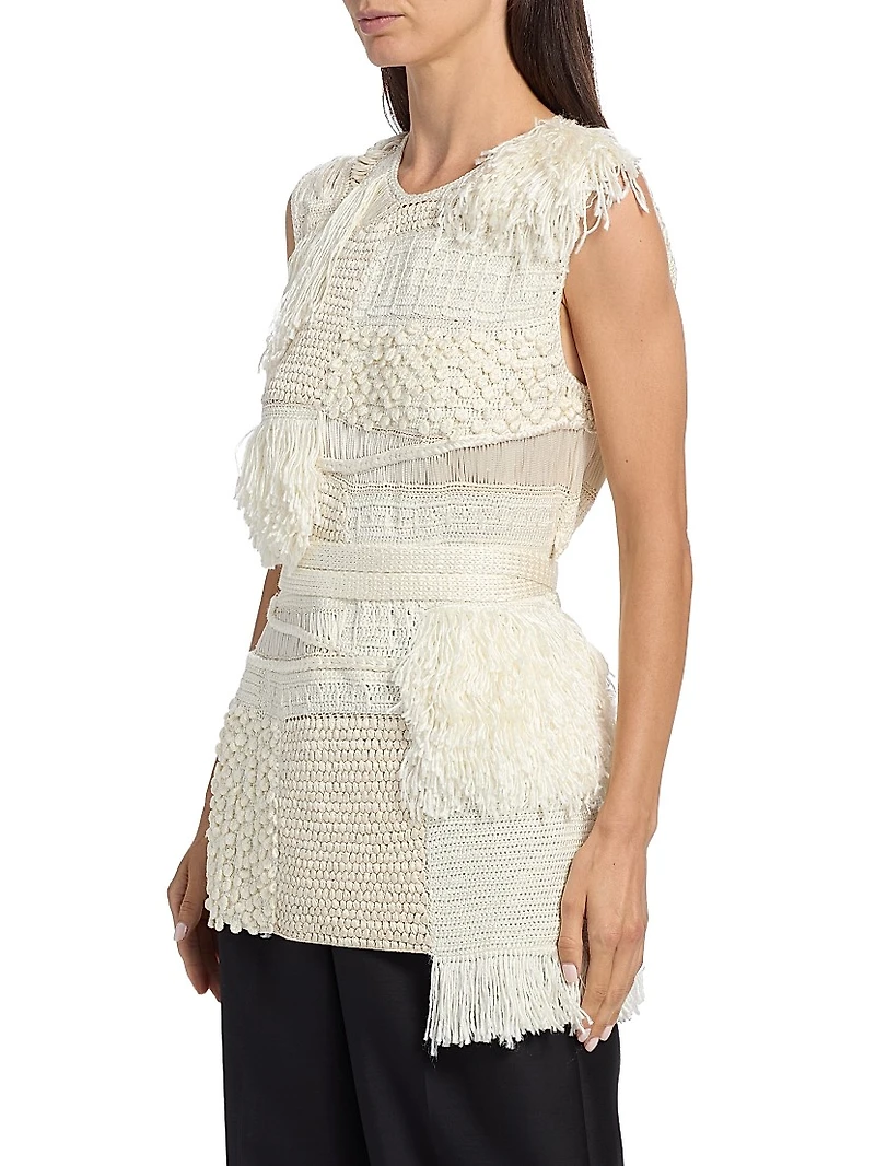 Laia Crochet Silk Top