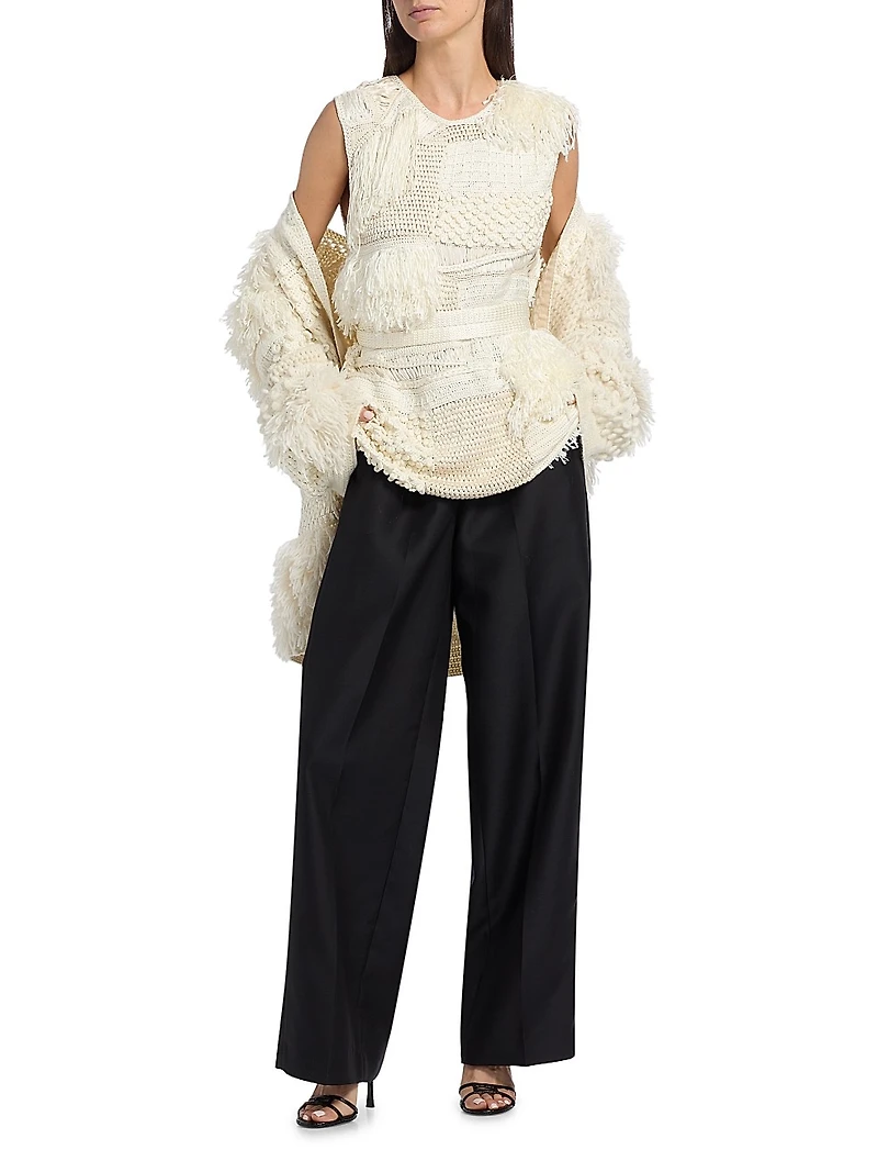 Laia Crochet Silk Top